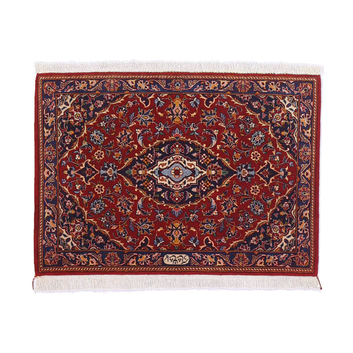 樂天商城 - ペルシャ絨毯 イラン製 リビングサイズ 96×68cm 手織り 天然 長方形 草木染 おしゃれ かわいい モダン ナチュラル 北欧 ラグ 絨毯 マット ラグマット カーペット 高品質床暖房対応 ホットカーペット対応 （FS-70055）