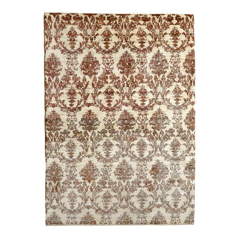 ギャッベルリバフ イラン製 211×145cm 手織り 最高級 天然 ウール100% 草木染 リビングサイズ おしゃれ クラシック モダン ナチュラル 北欧 ラグ 絨毯 マット ラグマット ギャベ 床暖房対応 ホットカーペット対応 (HL-38976）