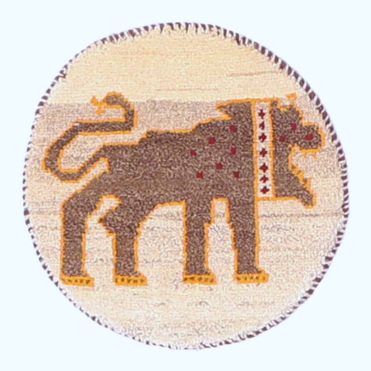 樂天商城 - ギャッベ イラン製 リビングサイズ 40×40cm 手織り 天然 ウール100% 長方形 草木染 おしゃれ かわいい モダン ナチュラル 北欧 ラグ 絨毯 マット ラグマット カーペット ギャベ 床暖房対応 ホットカーペット対応 （HP-70069）