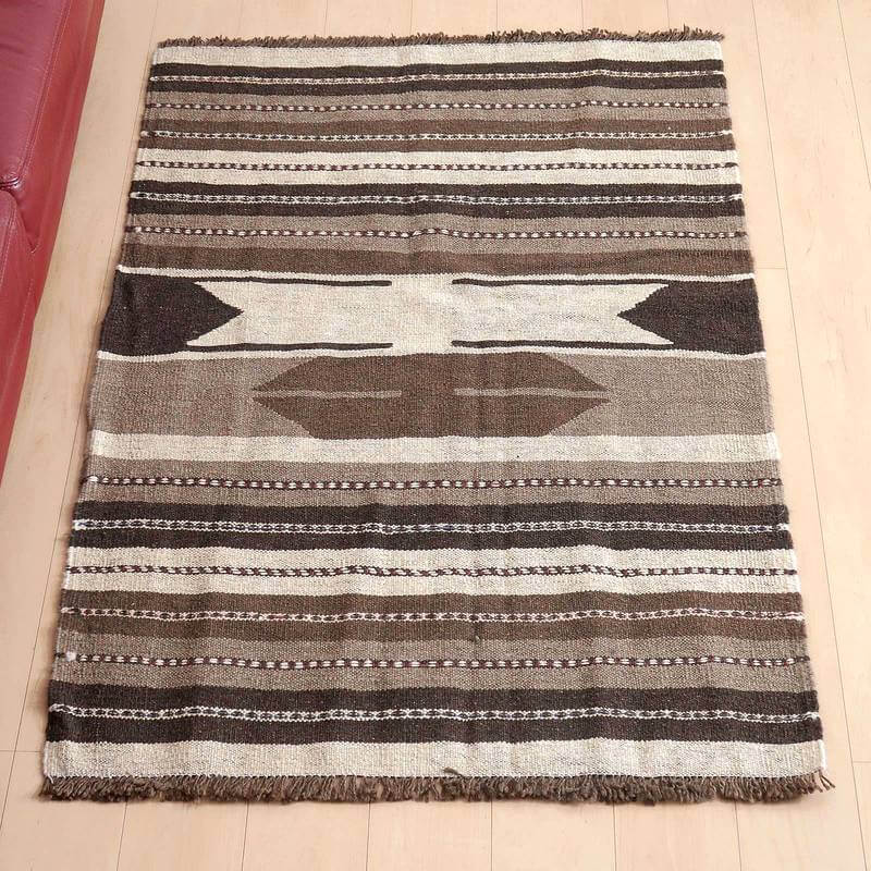 【15%OFFクーポン対象】イラン・シラーズ産 キリム アクセントサイズ 151×99cm 手織り 