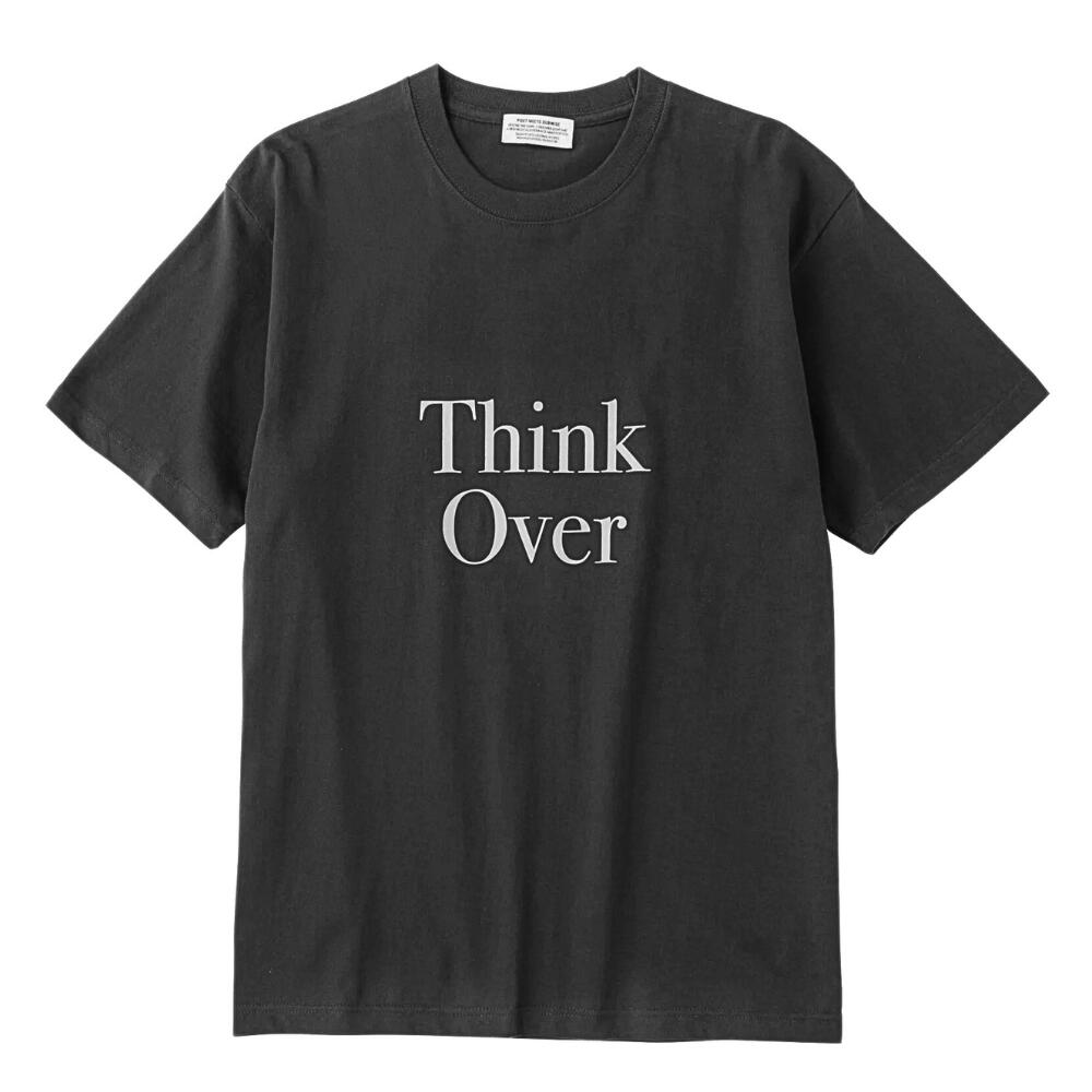 乐天商城 - POET MEETS DUBWISE(ポエットミーツダブワイズ) THINK OVER T-Shirt SUMI [TKOTS-0564]