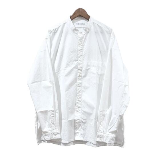 CATTA（カッタ）FAKE PULLOVER SHIRT-TYEPEWRITER WHITE フェイクプルオーバーシャツ ホワイト