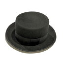 HEADS (ヘッズ) 【HEADS×THE FACTORY MADE】FELT SILK HAT BLACK フェルトシルクハット ブラック