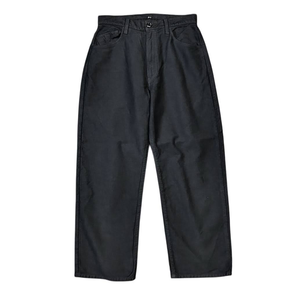 PORTER CLASSIC ( ポータークラシック ) MOLESKIN PANTS -BLACK- モールスキンパンツ ブラック (PC-019-2938)