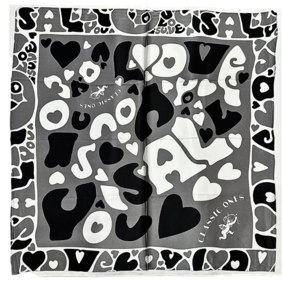 PORTER CLASSIC (ポータークラシック) SILK SCARF LOVE ( シルクスカーフ ラブ )ユニセックス
