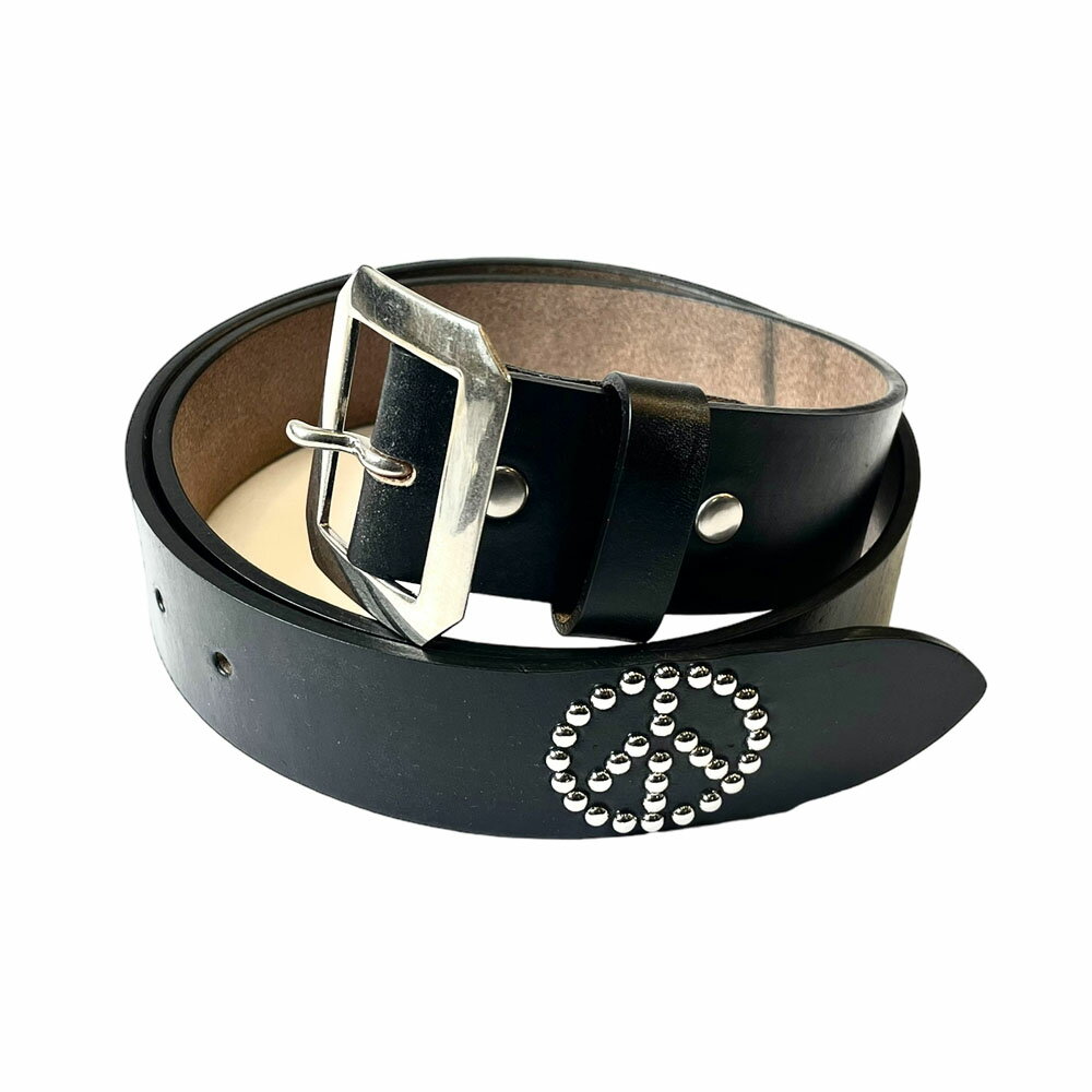 Porter Classic (ポータークラシック) WOLF’S HEAD PEACE BELT (40mm) - BLACK ウルフズヘッド ピースベルト - ブラック [PC-045-2249]