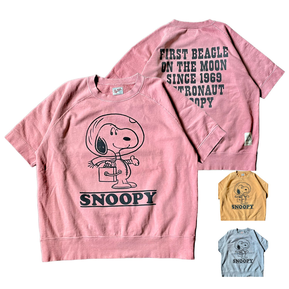 [2024ǯղ]TOYSMcCOYʥȥޥå)SHORTSLEEVESWEATSHIRTSNOOPY"FIRSTBEAGLEONTHEMOON"Ⱦµåȥ̡ԡ[TMC2421]