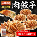 【期間限定30%OFFクーポン!10980円→7686円】<大阪王将 肉餃子 250個セット(50個入×5袋)※たれ30袋付>送料無料 冷凍食品 ギョウザ 餃子...