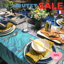 50%OFF SALEテーブルクロス オンブルメールティサージュ・ムテフランス製 ジャガード織り 綿100%爽やか おしゃれ かわいい・170×170(cm)2...
