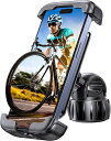 自転車 スマホホルダー片手操作 簡単取付 ロードバイク スマホホルダー 自転車 携帯ホルダーオートバイ バイク スマホ固定 原付 携帯ホルダーママチャリ 360...