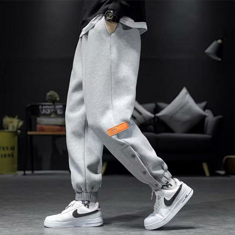 メンズ 下 裏起毛 スウェットパンツ 大きいサイズ 温かい スポーツズボン サイドボタン 裾ボタン おし..