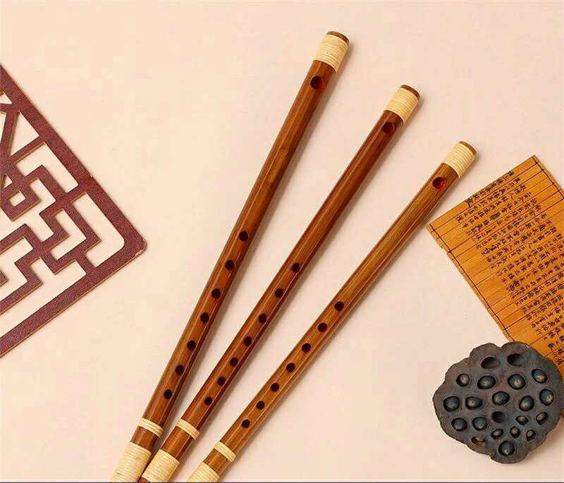 篠笛 7穴 竹製 天然竹 六/七/八本調子 シンプル 楽器 演奏 カラーランダム発送