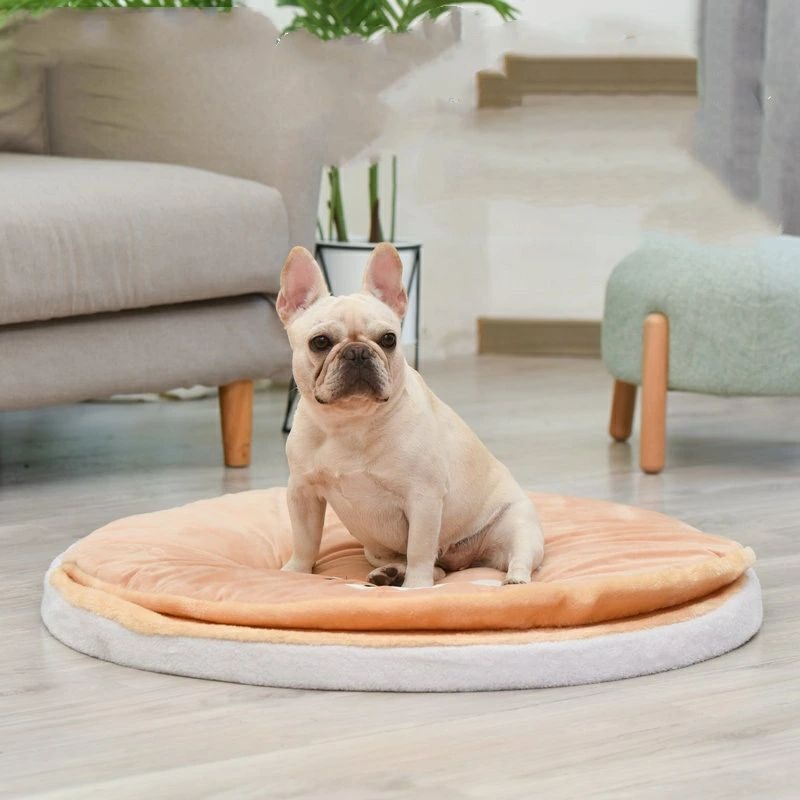 犬 ベッド 柴犬クッション 冬 ペットベッド 柴犬 ト 清潔しやすい 寝袋 布団 肌触りが良い クッション 犬マット 冬寒さ対策 通年使える 円形 もこもこ ふ...