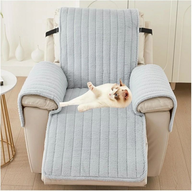 [フラシ天&amp;ウサギ生地]: アップグレードされた豪華なウサギのぬいぐるみ素材とコットンキルトデザインスタイルで作られています。 家具をこぼし、汚れ、摩耗、損傷から家具を保護しながら、超高い快適性。 高品質の生地はリクライニングチェアをより良く保護し、柔らかく快適な手触りで、丈夫で暖かいです。 [寸法]: リクライニングカバー: ワンピースソファクッションマットカバー。 シート幅21インチ、アームフラップ長さ20インチ、バックフラップ高さ44インチ。購入前に寸法を測ってください。写真の測定ガイドを参照してください。 [滑り止めPVC裏地]: このプレミアムカバーは、滑り止めPVCの裏地とアップグレードされたストラップが特徴で、カバーを固定し、常に滑ったり押し込んだりすることなくカバーをしっかりと固定します。 [取り付け簡単] ソファカバーには締め付けストラップと調節可能な金属製バックルが付いており、取り付けと調整が簡単で、ほとんどのアームチェア、リクライニングチェア、シングルチェアに快適にマッチします。 様々な色とサイズをご用意しており、お部屋を飾ることができ、異なる美しいスタイルにマッチします。