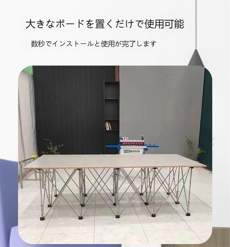 ワークベンチ ステンレス鋼 拡張可能 軽量 組立不要 ワンタッチ 伸縮 折りたたみスタンド 作業台 ワークテーブル DIY スパイダーレッグ デスクブラケット キャリーバッグ付き