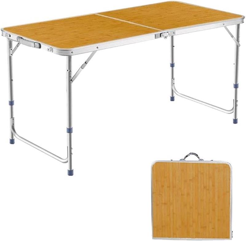 アウトドア テーブル キャンプ テーブル 折りたたみ 高さ3段階調整可能 120×60×(55-62-70)cm ピクニッ..