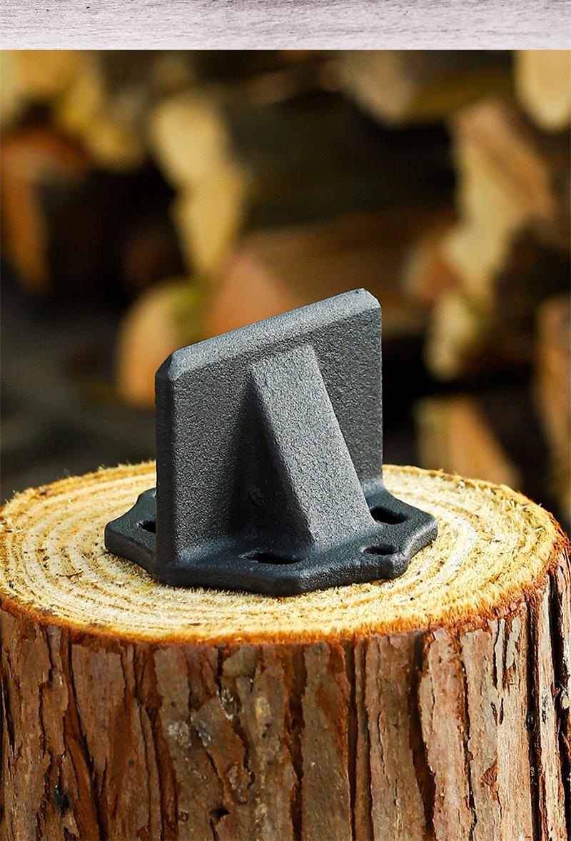 薪割り 薪割りクサビ 薪割り台 置き型 両断クサビ 割り楔 小型 一体型設計 コンパクト 軽量 持ち運び 焚き火 薪ストーブ キャンプ アウトドア