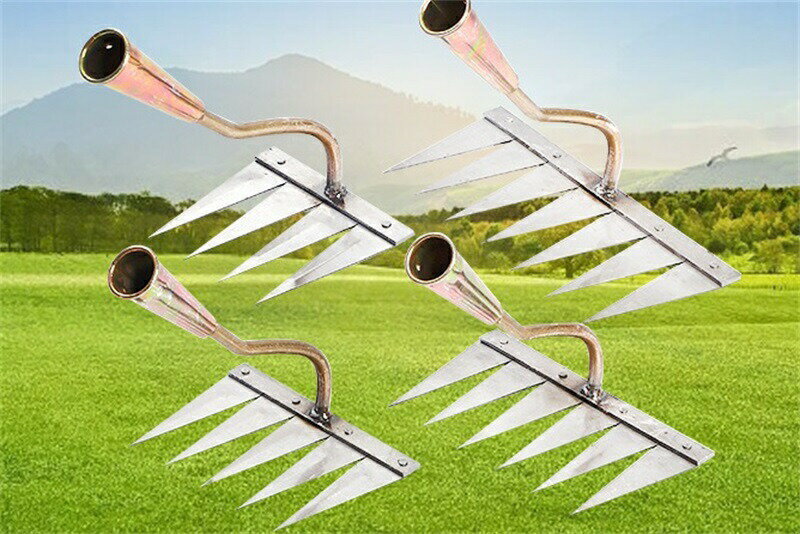 【限定商品！20％OFF割引】レーキ 草刈りレーキ ガーデンレーキ 除草レーキ 金属製 土壌の緩み 硬化芝..