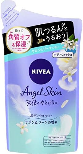 【2個セット】花王 ニベア エンジェルスキン ボディウォッシュ サボン&ブーケの香り 詰替 360ml × 2個セット