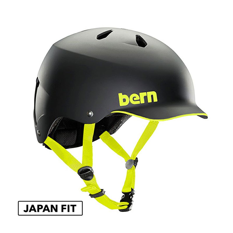 bern バーン WATTS ワッツ ヘルメット BEBM25 Matte Black/Lime (JAPAN FIT)