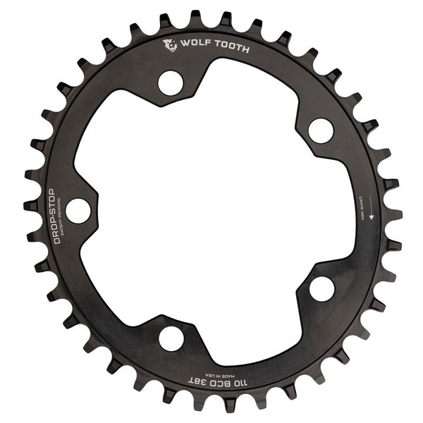 WOLF TOOTH եȥ Elliptical 110 BCD 5 Bolt Chainring 38T/40T/42T compatible with SRAM Flattop