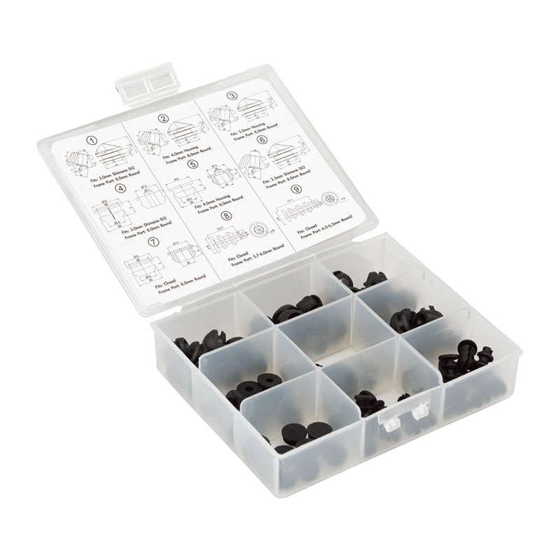 商品説明ケーブル内装フレーム用のグロメットパーツセット。●CHA158(CBP06000) 3mm 穴 アングルエントリー 8.0mm オーバルフレーム穴用 10個●CHA159 4mm 穴 アングルエントリー 8.0mm オーバルフレーム穴用 10個●CHA160 5mm 穴 アングルエントリー 8.0mm オーバルフレーム穴用 10個●CHA163(CBP06300) 2.5mm 穴 ストレートエントリー 8.0mm 丸フレーム穴用 10個●CHA164 4mm 穴 ストレートエントリー 8.0mm 丸フレーム穴用 10個●CHA161(CBP06100) 2.5mm 穴 アングルエントリー 8.0mm オーバルフレーム穴用 10個●CHA162(CBP06200) クローズキャップ 8.0mm 丸フレーム穴用 10個●CHA165 クローズキャップ 5.7〜6.0mm 丸フレーム穴用 10個●CHA166 クローズキャップ 6.0〜6.3mm 丸フレーム穴用 10個※画像はサンプルです。掲載情報はモデル発表当時のものです。※仕様・外観・価格は、改良のため予告なく変更される場合がございます。※商品はお取り寄せのため、メーカー代理店の在庫状況によりご用意できない場合がございます。※お取り寄せ商品のため、不良品以外の返品・交換はお断りいたします。以上、予めご了承いただきますようお願いいたします。