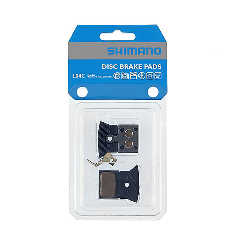 SHIMANO L04CーMF メタルパッド (フィン付き) / スプリング (ペア) シマノ ブレー...