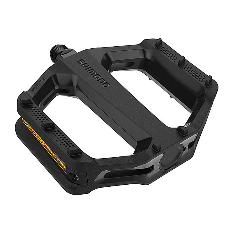 商品説明PD-EF102毎日の通勤・通学に最適なフラットペダル特徴●さまざまな環境において信頼性の高い快適なペダリング●高いグリップ力のパターンを備えた幅広いペダルボディ●高品質な構造で長寿命●ハイエンドモデルと同等に丈夫なペダル軸●ペダルとシューズ間のインターフェースを安定させる、ワイドな樹脂製ボディ●ペダルと一体化したリフレクター●手の届きやすいエントリーモデル平均重量: 310 (ペア)ブラック(EPDEF102RL)※画像はサンプルです。掲載情報はモデル発表当時のものです。※仕様・外観・価格は、改良のため予告なく変更される場合がございます。※商品はお取り寄せのため、メーカー代理店の在庫状況によりご用意できない場合がございます。※お取り寄せ商品のため、不良品以外の返品・交換はお断りいたします。以上、予めご了承いただきますようお願いいたします。