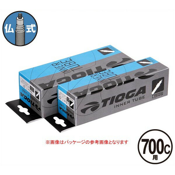 TIOGA（タイオガ） インナー チューブ 仏式 700C/Inner Tube (French Valve) TIT114 【700C/700C】【ロード用/クロスバイク用】【仏式バルブ口】【自転車用】【チューブ】