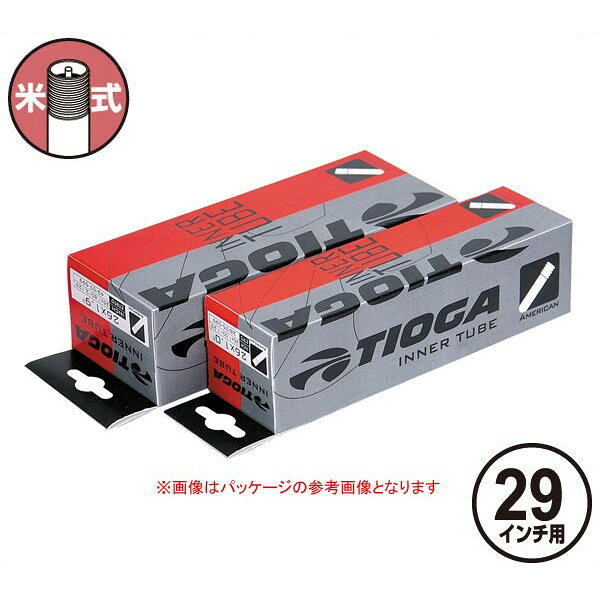 TIOGA（タイオガ） インナー チューブ 米式 29インチ/Inner Tube (American Valve) [TIT117]【29inch/29インチ】【マウンテンバイク用/MTB用】【米式バルブ口】【自転車用】【チューブ】