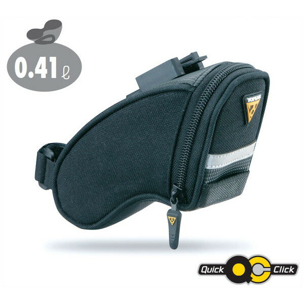 TOPEAK トピーク サドルバッグ エアロ ウェッジ パック (クイック クリック) マイクロサイズ AERO WEDGE PACK (QUICK CLICK) MICRO SIZE [BAG25500] 【容量：0.41L】