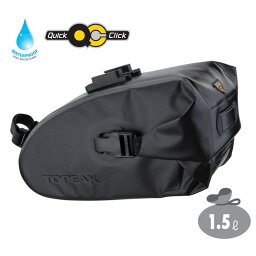 TOPEAK (トピーク) サドルバッグ ウェッジ ドライバッグ (クイック クリック) Lサイズ WEDGE DRYBAG (QUICK CLICK) SIZE L [BAG27002]【容量：1.5L】【防水ナイロン】