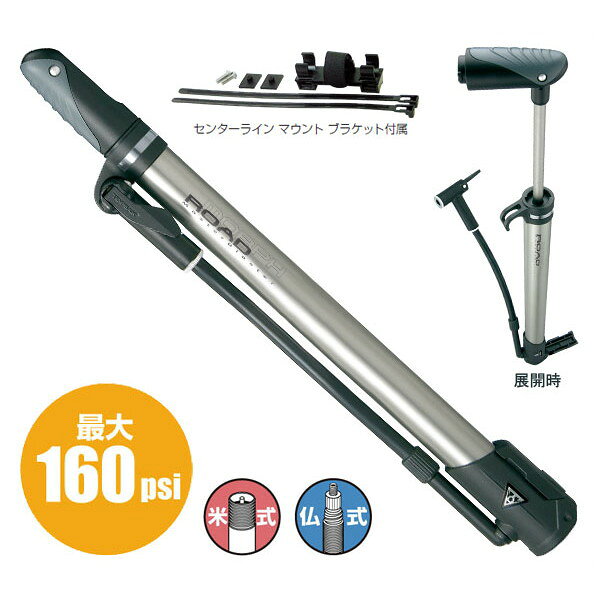 TOPEAK �ȥԡ��� ���ӥݥ�� ������ �⡼�� ROAD MORPH [PPF03900] ��160psi�ۡ��Ƽ�/ʩ���ۡڥ������ѡۡڼ�ž���ѡۡڥݡ����֥�ݥ�ס�