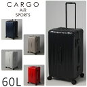 『メーカー直送』 『楽天カード利用で最大P12倍』 カーゴ CARGO スーツケース ハード キャリー 旅行 60L 中型 4〜5泊程度 cat68ssr 2年...