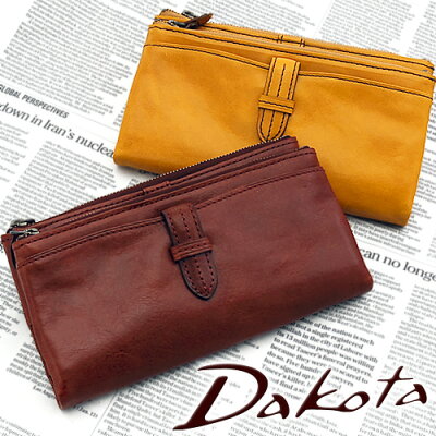 『12/5限定 最大P23倍』ダコタ Dakota 財布 クラプトン 二つ折り財布 正規取扱 30312(35102) 牛革 ラウンドファスナー 女子 レディース 収納 ミニ財布 スリム レザー かわいい ブランド 上品 コンパクト 送料無料 プレゼント ギフト ラッピング無料 plup0424