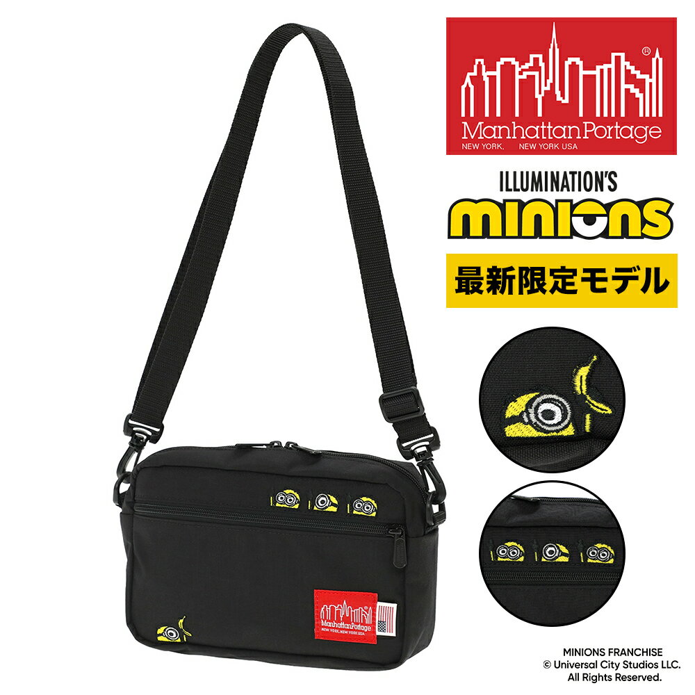 Rakuten - 『4/18限定 最大P16倍』マンハッタンポーテージ ミニオン ショルダーバッグ ポーチ 斜め掛け 2WAY ジョガーL JPN VER2 MP1404L2MNOS メンズ レディース コラボ 黒 限定モデル 送料無料 最強配送 誕生日プレゼント ギフト ラッピング無料 【正規代理店】 nwar