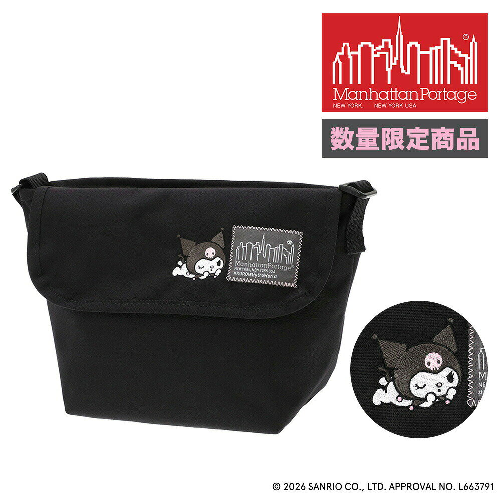Rakuten - マンハッタンポーテージ サンリオ クロミ 斜め掛けバッグ ナイロンメッセンジャーバッグXS MP1603BPDMGNT500KRM メンズ レディース コラボ 黒 限定モデル 送料無料 最強配送 誕生日プレゼント ギフト ラッピング無料 【正規代理店】 nwar