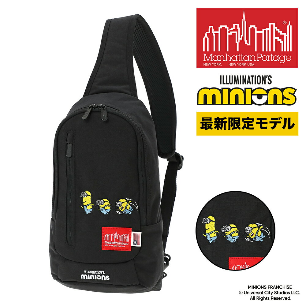 Rakuten - 『4/20限定 最大P14倍』マンハッタンポーテージ ミニオン ボディバッグ 斜め掛け リトルイタリークロスボディバッグ MP1927MNOS メンズ レディース コラボ 黒 限定モデル 送料無料 最強配送 誕生日プレゼント ギフト ラッピング無料 【正規代理店】 nwar