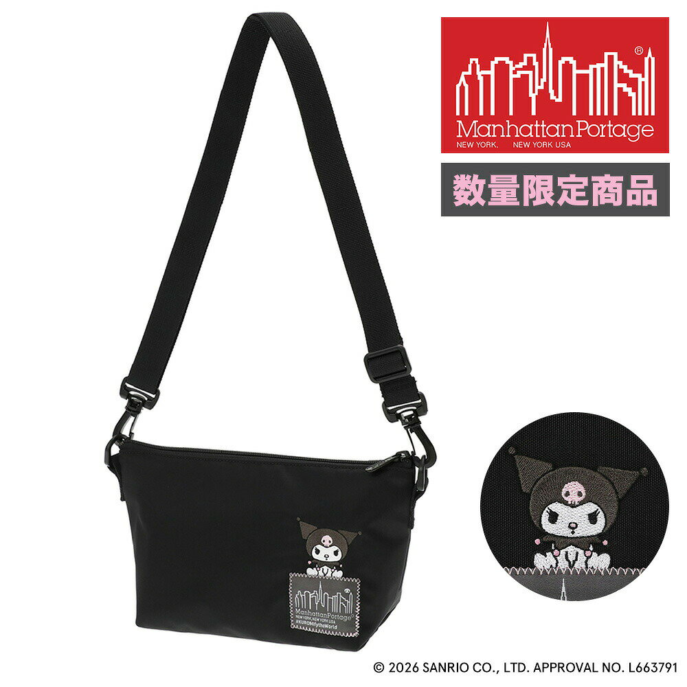 樂天商城 - マンハッタンポーテージ サンリオ クロミ ショルダーバッグ 斜め掛け ズコッティクラッチ MP6020NTWLBKRM メンズ レディース コラボ 黒 限定モデル 送料無料 最強配送 誕生日プレゼント ギフト ラッピング無料 【正規代理店】 nwar