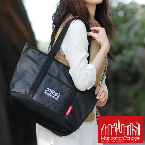 『5/18限定 最大P14倍』 【正規店】 Manhattan Portage トートバッグ 小さめ 【MP Logo Printed Cherry Hill Tote Bag】 MP1306zp (Mサイズ)メンズ 人気ブランド A4 軽量 送料無料 プレゼント ギフト ラッピング無料 通販 man2202 『oz』 父の日