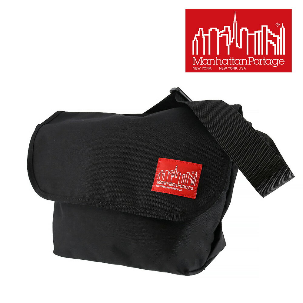 Rakuten - 『4/18限定 最大P16倍』ミニメッセンジャーバッグ付き マンハッタンポーテージ メッセンジャーバッグ A4 B5 Manhattan Portage MP1606JR2 NYメッセンジャーバッグJRバージョン2 ブラック メンズ レディース P10倍 送料無料 誕生日プレゼント ギフト