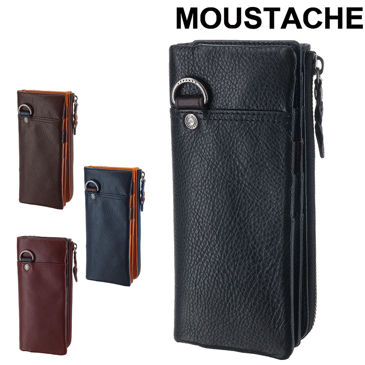 Rakuten - 『楽天カード利用で最大P12倍』ムスタッシュ MOUSTACHE 長財布 pph4116 メンズ レディース ポイント10倍 送料無料 誕生日プレゼント ギフト プレゼント ラッピング無料