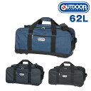 『楽天カード利用で最大P12倍』アウトドア OUTDOOR PRODUCTS 3wayボストンバッグ キャリー ショルダーバッグ 62L『キャリー』 62401...