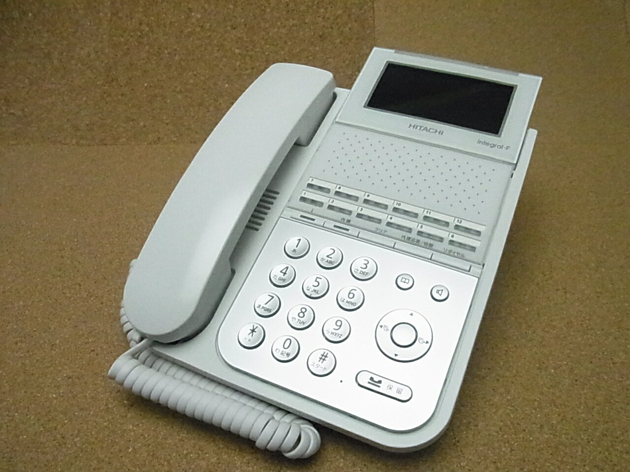 【中古】日立/HITACHI　ビジネスホン/ビジネスフォン　ET-12IF-SDW　IF用12ボタン電話機　美品　IFシリーズ　業務用電話機