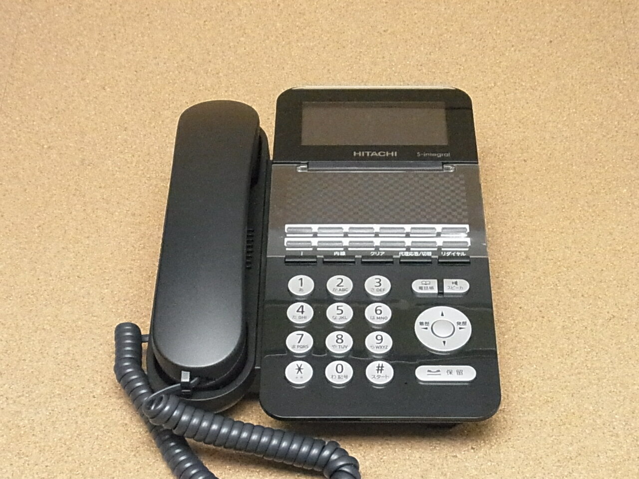 【中古】日立/HITACHI　ビジネスホン/ビジネスフォン　ET-12SI-SDB　SI用12ボタン電話機　美品　SIシリーズ　業務用電話機