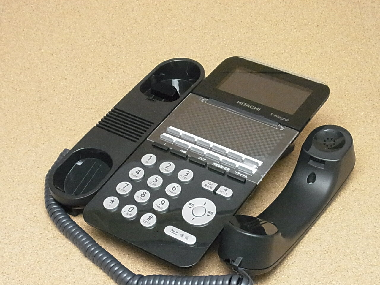 【中古】日立/HITACHI　ビジネスホン/ビジネスフォン　ET-12SI-SDB　SI用12ボタン電話機　美品　SIシリーズ　業務用電話機