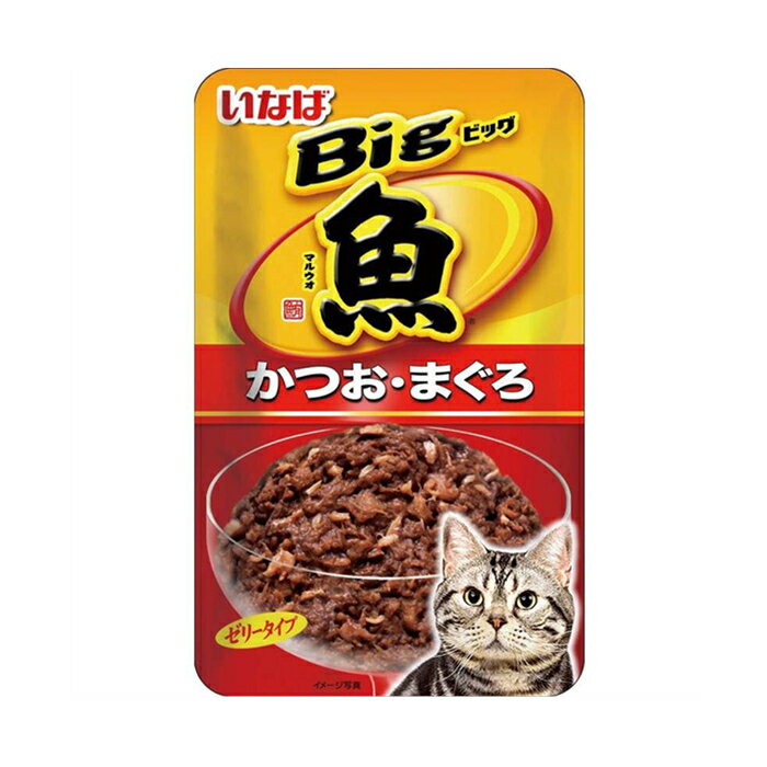 いなばペットフード Bigマルウオパウチ かつお・まぐろ80g