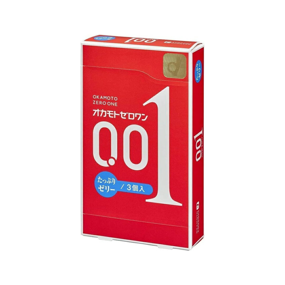 【2個セット】 オカモトゼロワン 0.01 たっぷりゼリー (3個入) コンドーム (4547691765772)