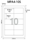 【宛名シール】【宛名ラベル】【ラベルシール】【宛名】【あて名】【ラベル】【ラベル用紙】【まとめ買い】【業務用】新タック化成 MPA4-10S OAマルチラベル A−4 10面タイプ 500シート