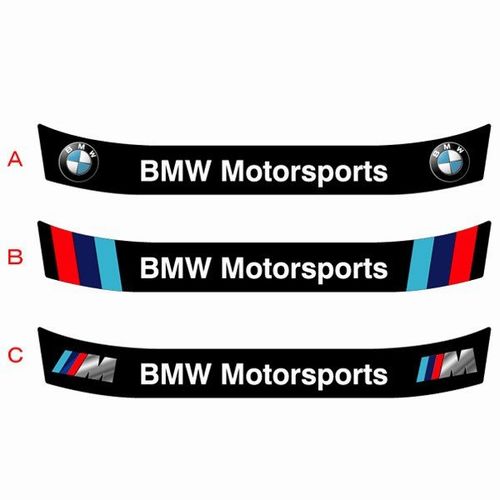 ヘルメットバイザーステッカーBMW MスポーツタイプBMW MOTORSPORT ブラック